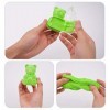 3pcs DIY Butter Slime Kit,Fluffy Slime,Super Soft and Non-Sticky,DIY Slime Bear Kit-Rouge/Bleu/Vert