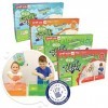 4 boîtes de jeu écologiques de Zimpli Kids : 1 Eco Gelli Play Orange, 1 Eco Gelli Play Aqua, 1 Eco Slime Play Red et 1 Eco Sl