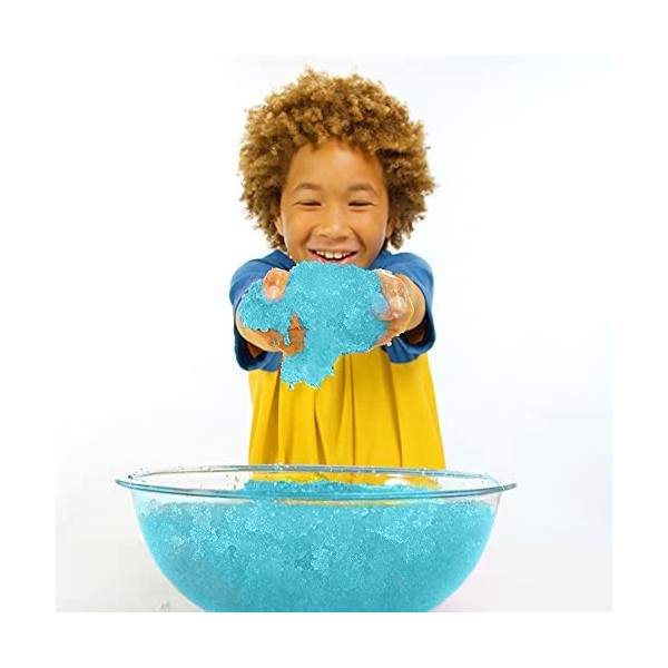 4 boîtes de jeu écologiques de Zimpli Kids : 1 Eco Gelli Play Orange, 1 Eco Gelli Play Aqua, 1 Eco Slime Play Red et 1 Eco Sl