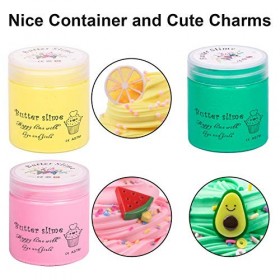 Kit de slime au beurre de dinosaure pour filles et garçons enfants à partir de 34567 ans, comprend des jouets dinosaures et d