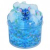 Slime transparent, slime bon marché pour filles et garçons, avec accessoires mignons, slime cube en gelée, slime bleu transpa