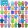 Kit de Mini Slime Fluffy 45 Couleurs, Poopsie DIY Putty Slime Jouets pour Enfants, Un Cadeau pour Les garçons et Les Filles, 