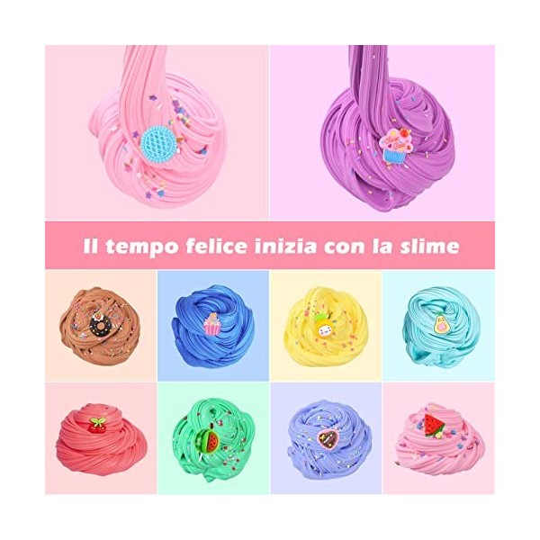 Kit de Mini Slime Fluffy 45 Couleurs, Poopsie DIY Putty Slime Jouets pour Enfants, Un Cadeau pour Les garçons et Les Filles, 