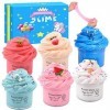 Kit de slime au beurre de dinosaure pour filles et garçons enfants à partir de 34567 ans, comprend des jouets dinosaures et d