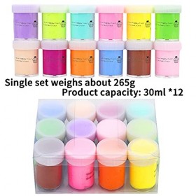 SWZY Butter Slime Kit,Fluffy Slime,avec de la bave dhippocampe Jaune,de la bave de seiche Brune,de la bave de Pigeon Vert Cl