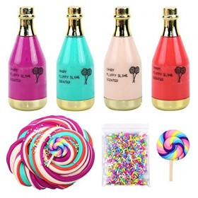 Bricolage Moelleux Slime Moelleux Slime Jouets Beaux Nuages de Couleur Slime Squishy Putty Parfumé Doux Moelleux Soulagement 