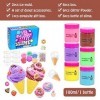 SWZY Ice Cream Slime Fluffy Slime Set Donut Fruit Slime Accessoires pour Filles et garçons 6pcs…