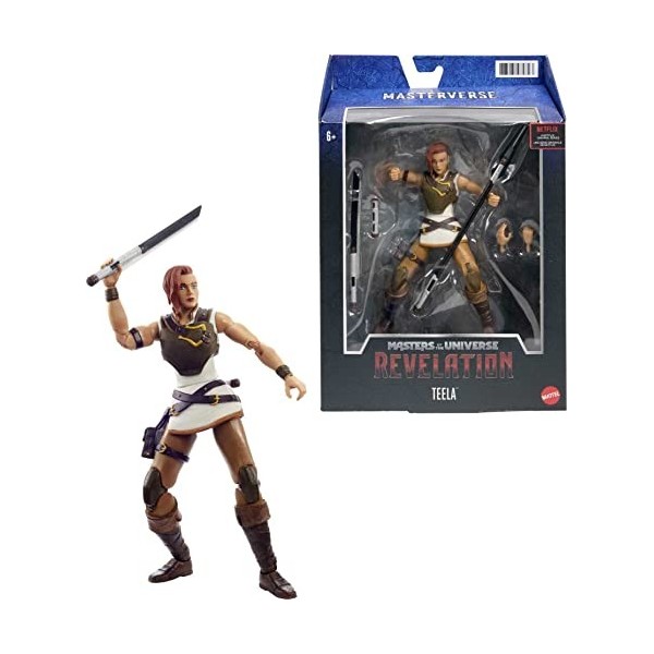 Masters Of The Universe Masterverse Revelation - Action Figure Teela 7 Pollici, 30 Punti Articolazione, Giocattolo Per Bambini E Collezionisti