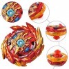 EBKCQ Toupie Beyblade Metal Fusion, Toupie Beyblade avec Lanceur, Metal Fusion Burst Turbo Blade Gyro de Combat Jouet Set, En