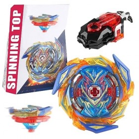 FENYW Toupie Burst avec Lanceur B-184, Vitesse Gyro Métal Combat, Toupie Metal Fusion, Battling Tops Cadeaux pour Enfants Noë