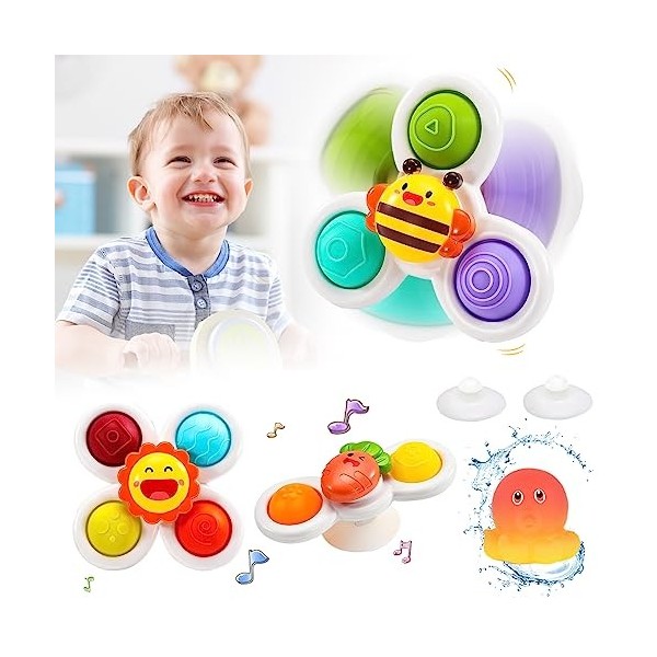 Fidget Toys - Ventouse Spinner Jouets - 3 pièces - Fidget spinner - Jouets  sensoriels