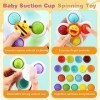 Spinner Bebe Ventouse Baby 3 Pcs Bebe Spinners Babyspinner Toupie Hand Jouet Chaise Haute Jeu Jeux Suction Cup Toys Fidget Jo