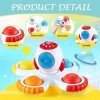 Lassuzie Jouet Bain Bébé, Jouet Ventouse Bebe, 3Pcs Baby Spinner Ventouse, Jouet Bébé Enfant 1 2 3 4 Ans, Jouet Ventouse Chai