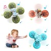 3 Pièces Spinner Jouets Tournant Bébé Bain Animaux Mignons Jouets Sensoriels Jouets à Toupie pour Table Spinner Jouet avec Ve