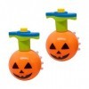 Artibetter 2Pcs Halloween Clignotant Toupies Halloween Citrouille Gyroscope Halloween Musical Clignotant Spinner pour Garçons