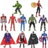 OBLRXM Avengers Figurine, Avengers Endgame Titan Hero Series Lot de 11 Figurines, Spiderman,Iron-Man, Captain America, Thor, 