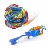 Jooheli Toupie Beyblade Metal Fusion, Toupie Bey Burst Turbo, Gyro de Combat avec Launcher, Toupie Bey Blade, Jouets Cadeaux 