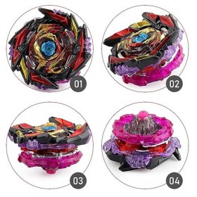 EBKCQ 2in1 Toupie Beyblade Metal Fusion, Bey Toupie avec Boîte, Gyro Métal Super Combat avec Lanceur, Tops de Combat Toupies,