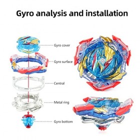 EITO Toupie Burst avec Launcher B-184 Gyro Métal Super Combat Jouets Classiques pour Enfants Adulte 002 B-193 