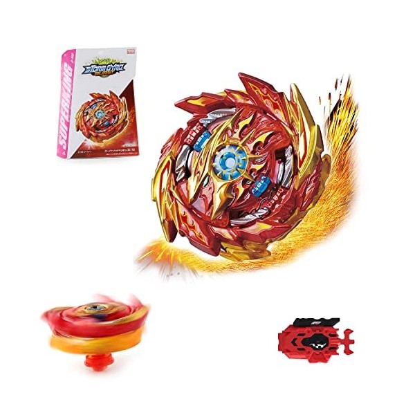 Bey Burst Turbo Blade Set,Gyroscope Fusion Métal de Combat,Gyroscope Fusion Métal 4D avec Lanceur,Bey Metal Fusion Blade avec