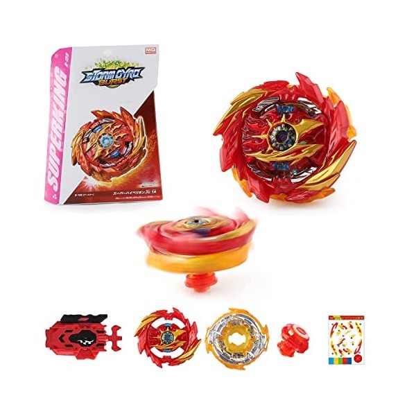 Bey Burst Turbo Blade Set,Gyroscope Fusion Métal de Combat,Gyroscope Fusion Métal 4D avec Lanceur,Bey Metal Fusion Blade avec