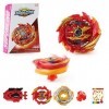 Bey Burst Turbo Blade Set,Gyroscope Fusion Métal de Combat,Gyroscope Fusion Métal 4D avec Lanceur,Bey Metal Fusion Blade avec