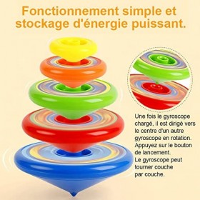 WondFans Joytemps Jouets de Toupie Empilables