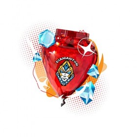 TROMPOS COMETA Toupie DIAMANTON Turbo avec roulement avec blister Trompo avec pointe en acier et texture diamant, couleurs al