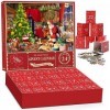 Calendrier de lAvent 2023 - Puzzle de Noël - Le Père Noël prépare des cadeaux, 24 boîtes - 1008 pièces - Puzzles pour adulte