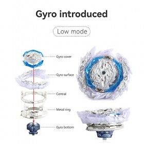 Bey Arena Blade Burst Turbo Set 4D en métal Fusion avec toupie B-189 Battling Top LR LR avec poignée