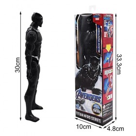 Miotlsy Black Panther Anime Action Figure, Figurine de Collection Black Panther de 30 cm Modèle Statue Statue Jouets Desktop 