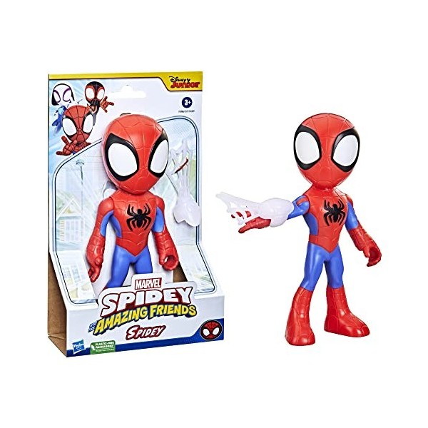 Marvel Spidey and His Amazing Friends, Figurine de Super-héros Spidey Format géant pour Enfants à partir de 3 Ans