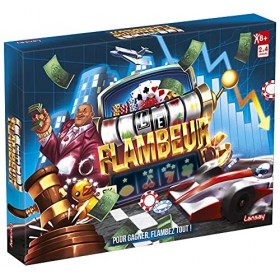 Le Flambeur - Jeu de société - Dès 8 ans - Stratégie entre Amis ou en Famille - 2 à 4 joueurs - Version Française - Lansay