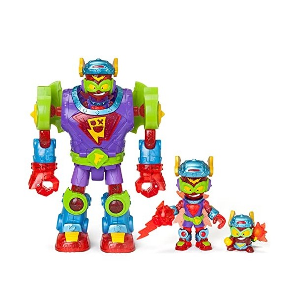 SUPERTHINGS Superbot Fury Storm – Robot articulé avec Accessoires de Combat, 1 Kazoom Kid et 1 SuperThing exclusifs