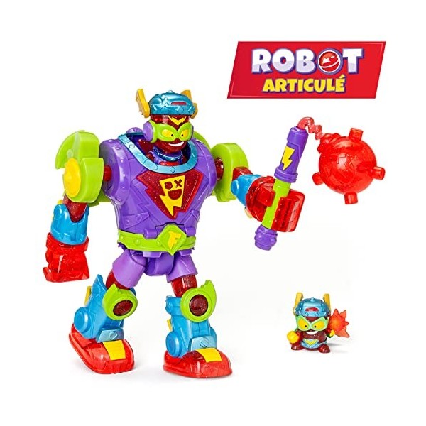 SUPERTHINGS Superbot Fury Storm – Robot articulé avec Accessoires de Combat, 1 Kazoom Kid et 1 SuperThing exclusifs