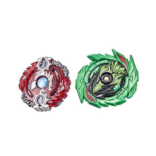 Beyblade Burst Surge Speedstorm, Dual Pack Origin Achilles A6 et Tyros T6