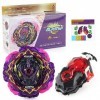 Tomicy Toupie Burst avec Metal Fusion Lanceur Poignée Gyro de Combat Jouet Set, Jouets de Toupie Classiques avec Lanceur, Cad