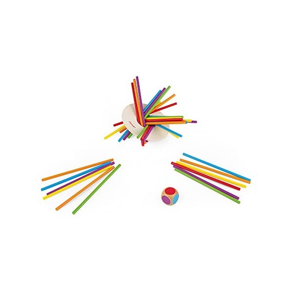 Janod - Jeu dAdresse Crazy Sticks - En Bois - Dès 3 Ans, J02695