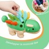 Allhaha Jeux Dinosaures - Jouet Sensoriel Montessori Motricité Fine Activités Éducatif Bébé - Cadeau Jouet Jeux Eveil Bebe 6 