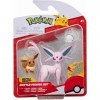 Pokemon PKW2683 Figurines Evoli, Snom, Espeon, Multicolore