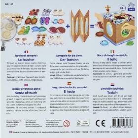 SentoSphère- Jeu sensoriel Tiere Le Toucher, 137, Multicolore, Small