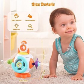 Busy Activity Cube, Cube dactivité pour Bébés, Cube de Motricité de 1 à 2 Ans, Jouet de Balle Occupé pour Tout-Petits, dact