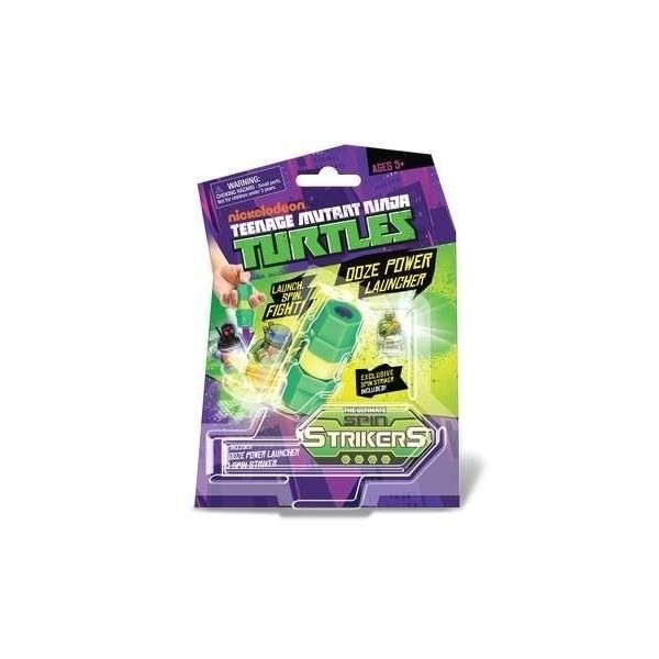 launcher spin strikers tortue ninja + 1 mini toupie