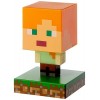 Lobcede.be Minecraft Steve Icon Light BDP, Super Bright Lamp for Minecraft Fans and Gamers, 11 cm Tall Powered by 2X AAA Batt