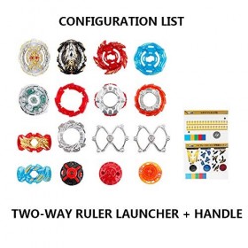 MLYWD Bayblade Toupies,Toupie Burst Turbo avec Lanceurs, Gyro Pocket Box Pro-Cadeaux pour Enfant Non-Stop Battle Deluxe Hasbr