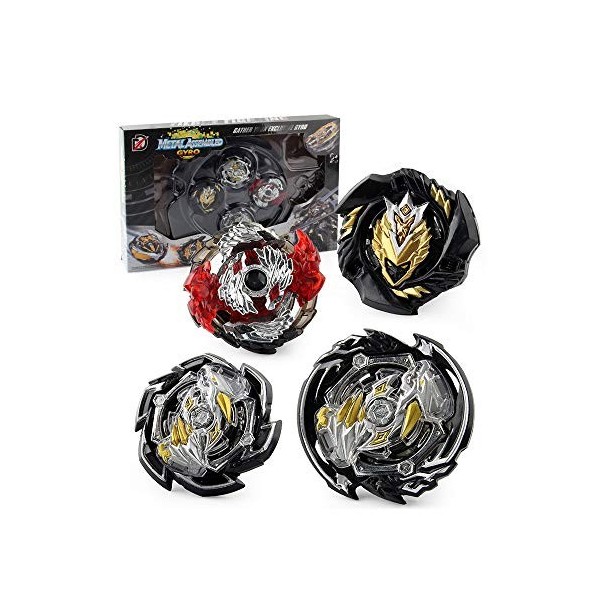 MLYWD Bayblade Toupies,Toupie Burst Turbo avec Lanceurs, Gyro Pocket Box Pro-Cadeaux pour Enfant Non-Stop Battle Deluxe Hasbr