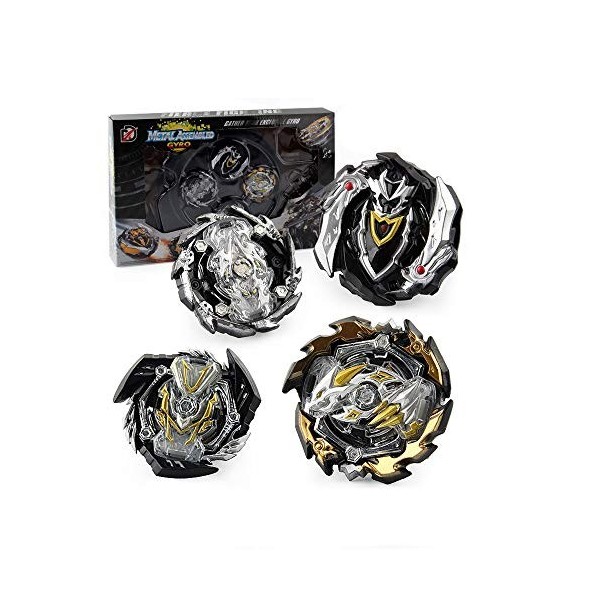 MLYWD Bayblade Toupies,Toupie Burst Turbo avec Lanceurs, Gyro Pocket Box Pro-Cadeaux pour Enfant Non-Stop Battle Deluxe Hasbr