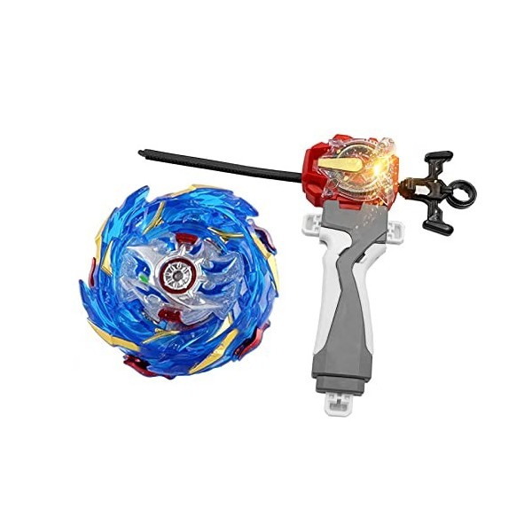 MLYWD Bayblade Toupies,Toupie Burst Turbo avec Lanceurs, Gyro Pocket Box Pro-Cadeaux pour Enfant Non-Stop Battle Deluxe Baybl