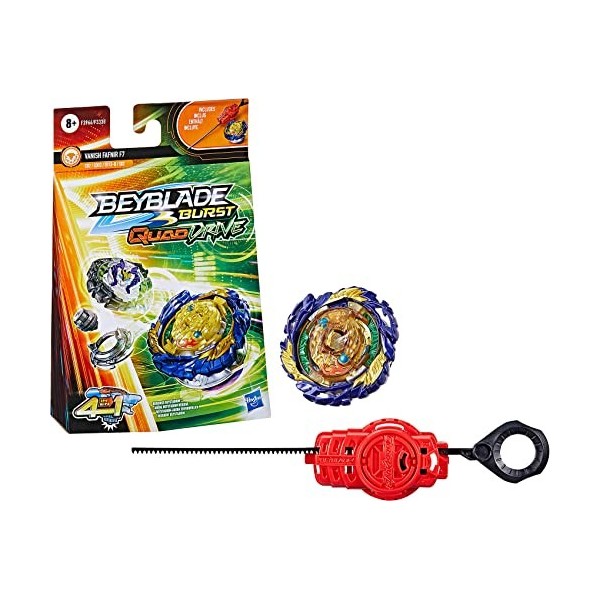 Hasbro Beyblade Burst QuadDrive, Starter Pack avec toupie Wrath Cobra C7 et Lanceur, Jouet pour Enfants F3338EU4 Multicolore