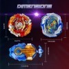 DAJASD Toupie Burst Set, 2 Pcs Metal Fusion Blade Gyro, 4D Set Beyblade Métal Fusion avec Lanceur Poignée, Super Combat Jouet